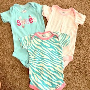 3 Baby girl onesies